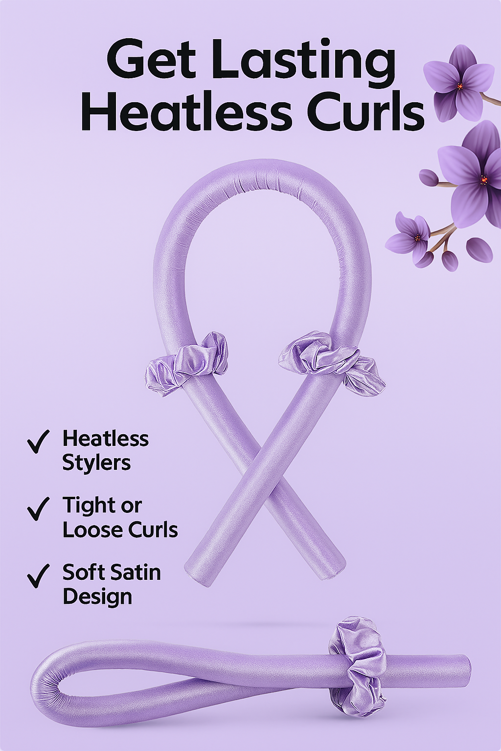 Heatless Silk Curling Headband